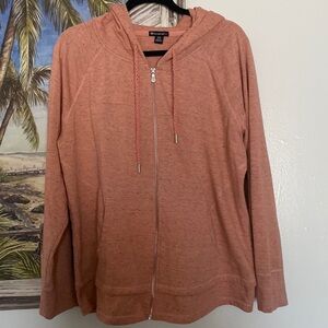 NWOT Champion Women's Orange Zip-Up Hoodie XXL